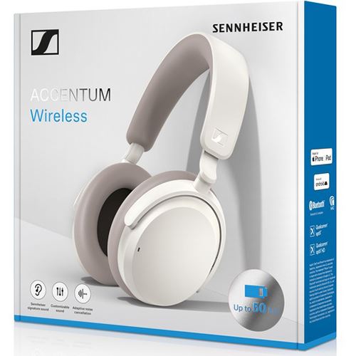 Auscultadores Wireless Sennheiser Accentum - Branco Online Sale