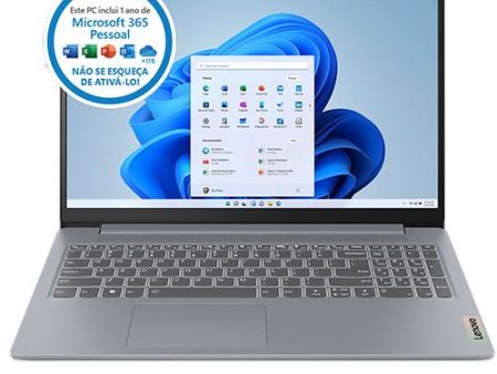 Computador Portátil Lenovo IdeaPad Slim 3 15IAN8-538  | 15.6   | Intel® N100 | Intel® UHD | 4 GB | 128GB UFS + Microsoft 365 Pessoal - 1 Ano Hot on Sale