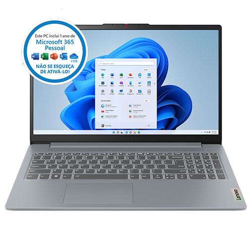 Computador Portátil Lenovo IdeaPad Slim 3 15IAN8-538  | 15.6   | Intel® N100 | Intel® UHD | 4 GB | 128GB UFS + Microsoft 365 Pessoal - 1 Ano Hot on Sale