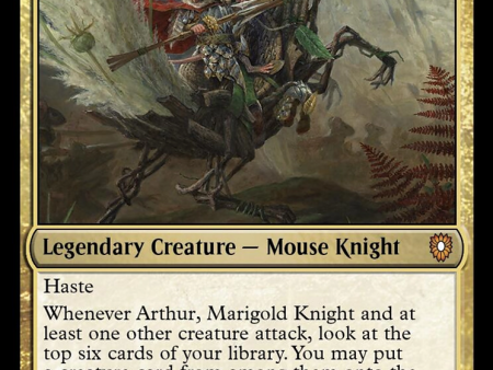 Arthur, Marigold Knight [Bloomburrow Commander] Hot on Sale