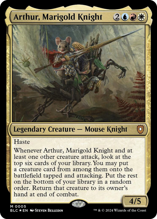 Arthur, Marigold Knight [Bloomburrow Commander] Hot on Sale