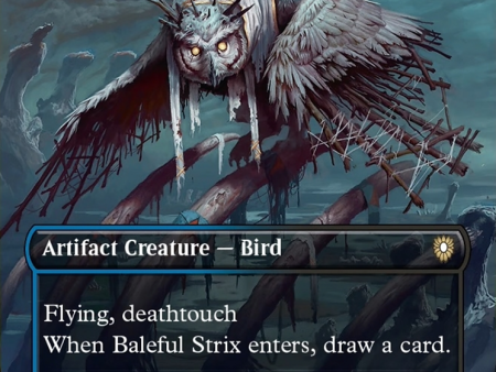 Baleful Strix (Borderless) [Bloomburrow Commander] Online Sale