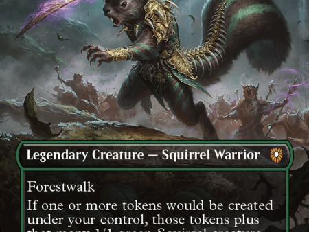 Chatterfang, Squirrel General (Borderless) [Bloomburrow Commander] For Sale