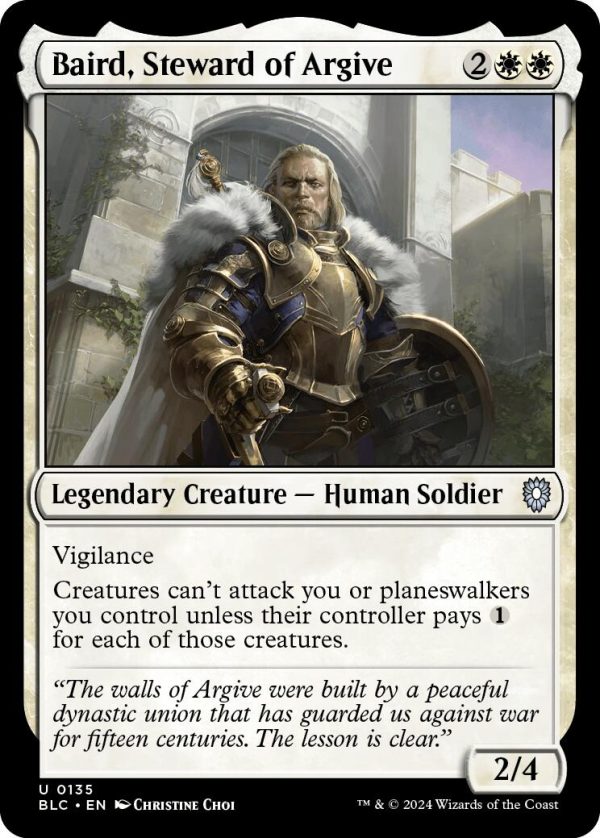 Baird, Steward of Argive [Bloomburrow Commander] Hot on Sale